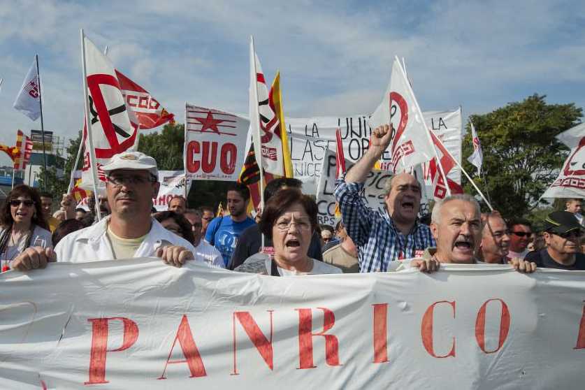 Manifestació a Panrico
